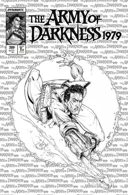 The Army Of Darkness: 1979  |  Issue#4M | Year:2021 | Series:  | Pub: Dynamite Entertainment | Jamie Biggs Todd McFarlane Homage Line Art Cover