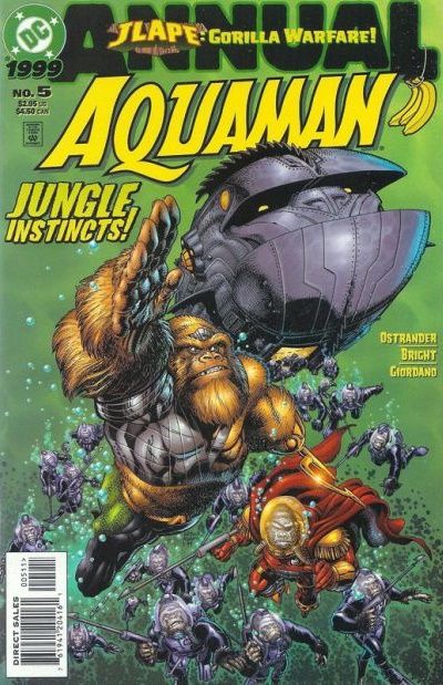 Aquaman, Vol. 5 Annual JLApe: Gorilla Warfare! - 20,000 Apes Under the Sea |  Issue#5 | Year:1999 | Series: Aquaman | Pub: DC Comics |
