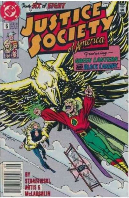 Justice Society of America, Vol. 1 Vengeance From the Stars!, Chapter 6: Danger Flies the Skies |  Issue#6B | Year:1991 | Series: JSA | Pub: DC Comics | Newsstand Edition