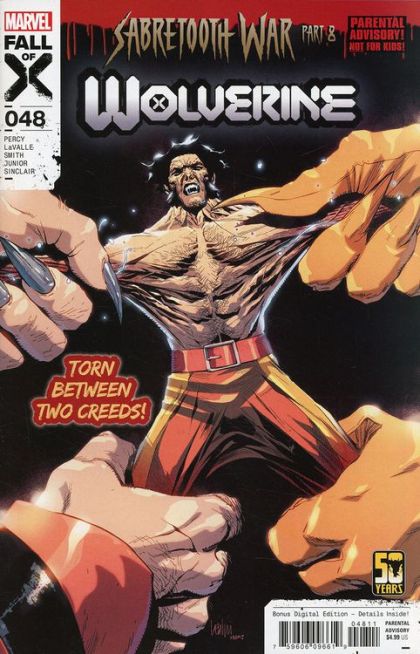 Wolverine, Vol. 7  |  Issue#48A | Year:2024 | Series: Wolverine | Pub: Marvel Comics | Leinil Francis Yu Regular