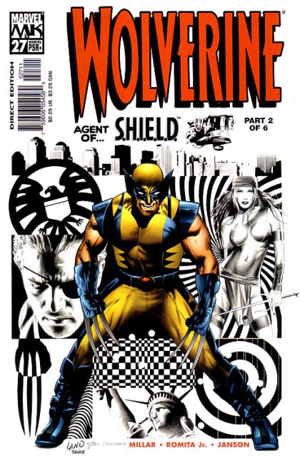 Wolverine, Vol. 3 Agent Of S.H.I.E.L.D., Part 2 |  Issue#27A | Year:2005 | Series: Wolverine | Pub: Marvel Comics | Direct Greg Land Cover