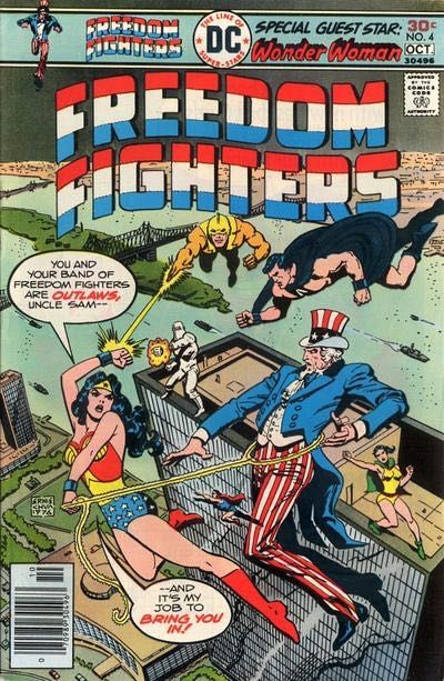 Freedom Fighters, Vol. 1 The Left Hand of Oblivion |  Issue#4 | Year:1976 | Series: JSA | Pub: DC Comics | Regular Edition