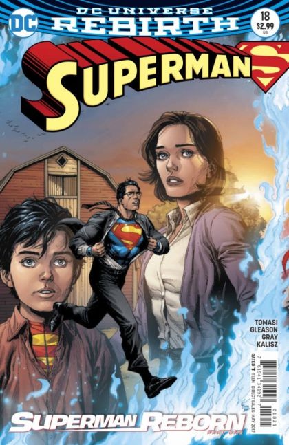 Superman, Vol. 4 Superman Reborn, Part 1 |  Issue#18B | Year:2017 | Series: Superman | Pub: DC Comics | Gary Frank Variant
