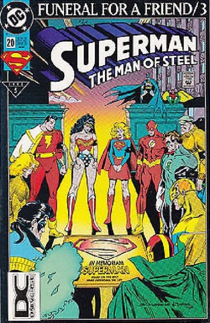 Superman: The Man of Steel Funeral For a Friend - Funeral Day |  Issue#20B | Year:1993 | Series: Superman | Pub: DC Comics | 2nd Printing