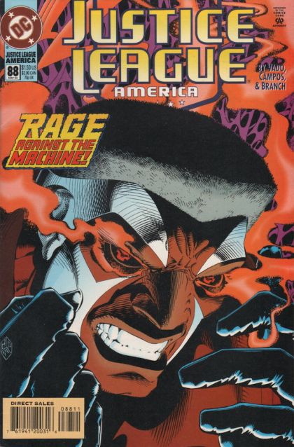 Justice League / International / America Rage Against The Machine |  Issue#88A | Year:1994 | Series: Justice League | Pub: DC Comics | Direct Edition