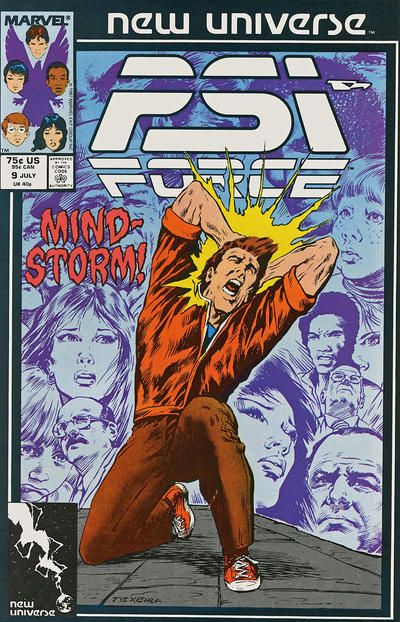 Psi Force "Pushed Too Far" |  Issue#9A | Year:1987 | Series: New Universe | Pub: Marvel Comics | Direct Edition