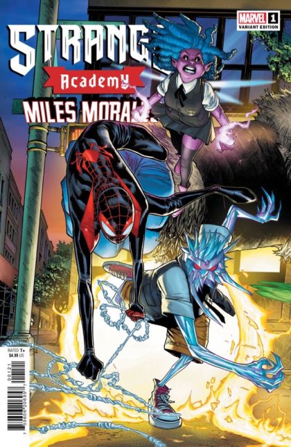 Strange Academy: Miles Morales  |  Issue#1B | Year:2023 | Series:  | Pub: Marvel Comics | Humberto Ramos Connecting Variant