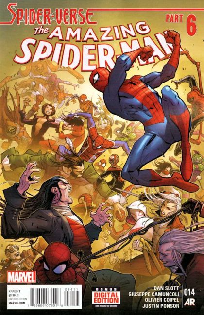 The Amazing Spider-Man, Vol. 3 Spider-Verse - Spider-Verse, Part Six: Web Warriors |  Issue#14A | Year:2015 | Series: Spider-Man | Pub: Marvel Comics | Regular Giuseppe Camuncoli Cover