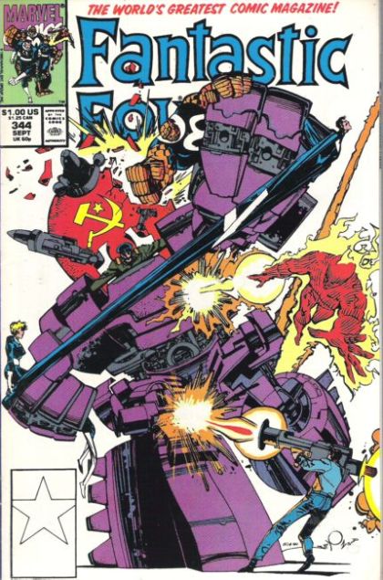 Fantastic Four, Vol. 1 Nukebusters 2 |  Issue#344A | Year:1990 | Series: Fantastic Four | Pub: Marvel Comics | Direct Edition