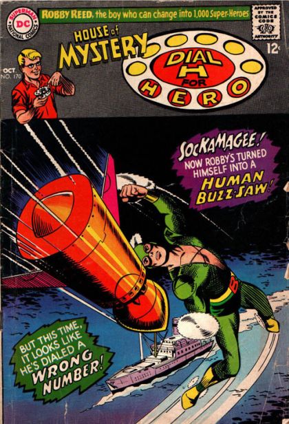 House of Mystery, Vol. 1 Thunderbolt's Secret Weapon |  Issue#170 | Year:1967 | Series: House of Mystery | Pub: DC Comics |