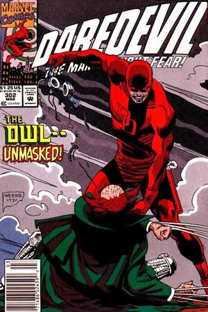 Daredevil, Vol. 1 Nocturnal Hunter |  Issue#302B | Year:1992 | Series: Daredevil | Pub: Marvel Comics | Newsstand Edition