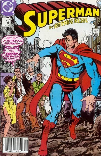 Superman, Vol. 2 The Super Menace Of Metropolis |  Issue#10B | Year:1987 | Series: Superman | Pub: DC Comics | Newsstand Edition