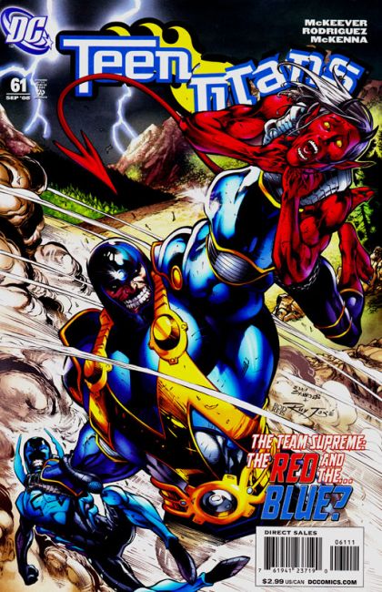 Teen Titans, Vol. 3 The Red & The Blue |  Issue#61A | Year:2008 | Series: Teen Titans | Pub: DC Comics | Direct Edition