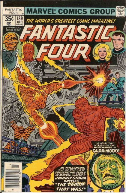 Fantastic Four, Vol. 1 The Torch That Was |  Issue#189A | Year:1977 | Series: Fantastic Four | Pub: Marvel Comics |