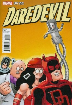 Daredevil, Vol. 5  |  Issue#2B | Year:2015 | Series: Daredevil | Pub: Marvel Comics | Fred Hembeck Variant