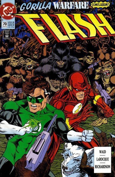 Flash, Vol. 2 Gorilla Warfare - Conclusion: Quite a Head on His Shoulders |  Issue#70A | Year:1992 | Series: Flash | Pub: DC Comics | Direct Edition