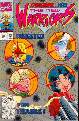 The New Warriors, Vol. 1 Hawks And Doves |  Issue#35A | Year:1993 | Series: New Warriors | Pub: Marvel Comics | Direct Edition
