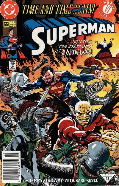Superman, Vol. 2 Time and Time Again - Phase Six: Blaze of Glory |  Issue#55B | Year:1991 | Series: Superman | Pub: DC Comics