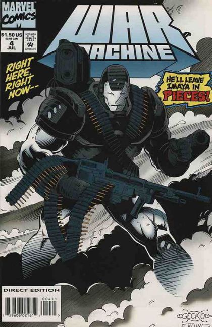 War Machine, Vol. 1 Attention, Enemy Dirt-Bags! |  Issue#4A | Year:1994 | Series: War Machine | Pub: Marvel Comics | Direct Edition