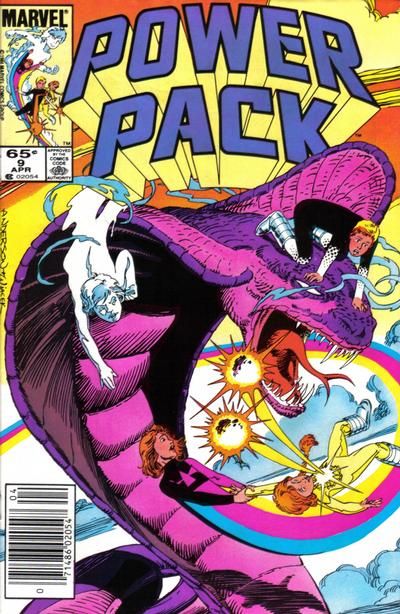 Power Pack, Vol. 1 Fish Tale! |  Issue#9B | Year:1985 | Series: Power Pack | Pub: Marvel Comics | Newsstand Edition