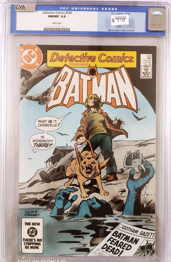 DETECTIVE COMICS #545 CGC 9.8 (GRADED SLABS) GENE COLAN COVER & ART