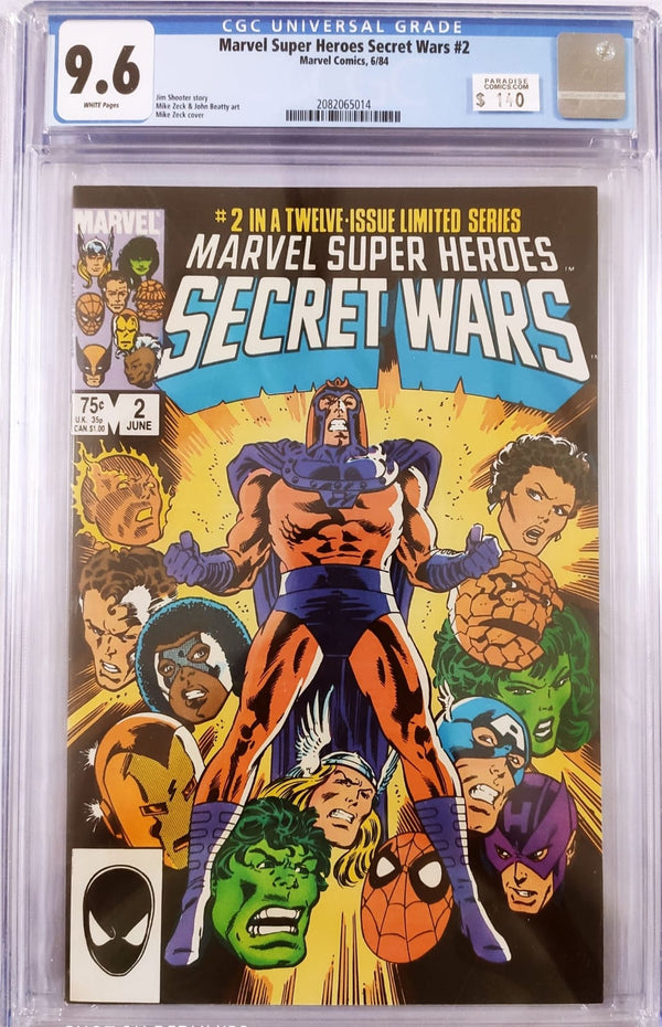 MARVEL SUPER HEROES SECRET WARS #2 CGC 9.6 (GRADED SLABS)