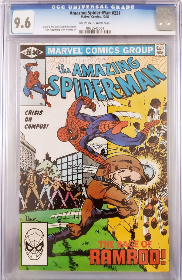 THE AMAZING SPIDER-MAN #221 CGC 9.6 (GRADED SLABS)