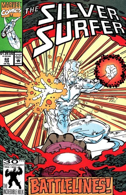Silver Surfer, Vol. 3 Battlelines |  Issue#62A | Year:1992 | Series: Silver Surfer | Pub: Marvel Comics |