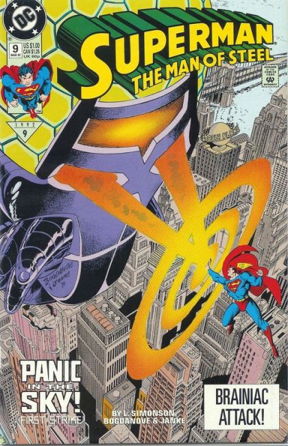 Superman: The Man of Steel Panic In The Sky! - Power Breakfast |  Issue#9A | Year:1992 | Series: Superman | Pub: DC Comics | Direct Edition