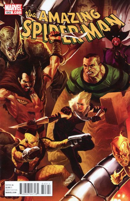 The Amazing Spider-Man, Vol. 2 Origin of the Species, Part 2 |  Issue#643A | Year:2010 | Series: Spider-Man | Pub: Marvel Comics | Marko Djurdjević Regular
