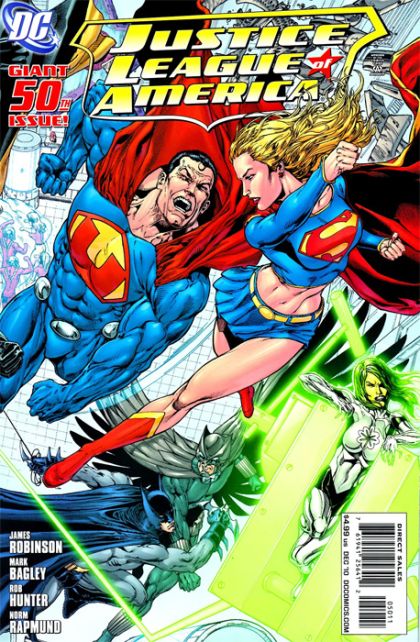 Justice League of America, Vol. 2 JLA: Omega, Worlds Collide |  Issue#50A | Year:2010 | Series: Justice League | Pub: DC Comics | Ethan Van Sciver Gatefold Regular Cover