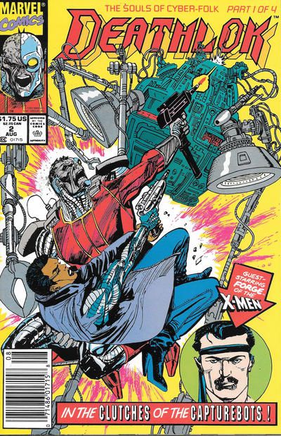 Deathlok, Vol. 2 The Souls of Cyberfolk, Part 1: Caught in the Cybernet |  Issue#2B | Year:1991 | Series: Deathlok | Pub: Marvel Comics | Newsstand Edition