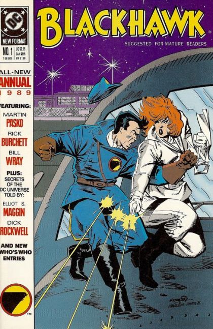 Blackhawk, Vol. 3 Annual Death Warmed Over / To Punch A Hole In The Sky! |  Issue#1 | Year:1989 | Series:  | Pub: DC Comics |