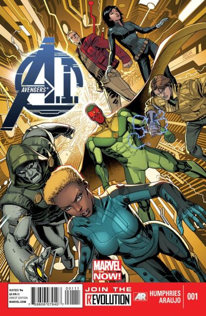 Avengers A.I. Initiate, Chapter 1 |  Issue#1A | Year:2013 | Series: Avengers | Pub: Marvel Comics | Regular Dustin Weaver Cover