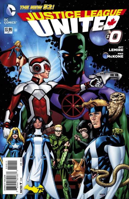 Justice League United Justice League Canada, Part 1 |  Issue#0A | Year:2014 | Series: Justice League | Pub: DC Comics | Mike McKone Regular