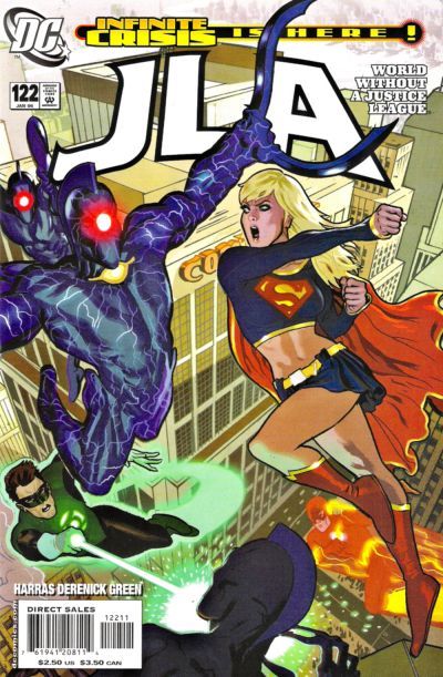 JLA Infinite Crisis - World Without A Justice League, Omac Nation |  Issue#122A | Year:2006 | Series: JLA | Pub: DC Comics | Direct Edition
