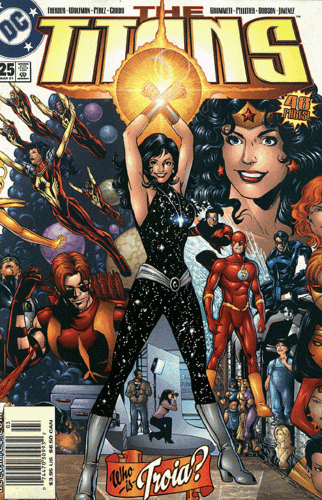 Titans, Vol. 1 Who is Troia?, Part 3: This Is Your Life |  Issue#25B | Year:2001 | Series: Teen Titans | Pub: DC Comics | Newsstand Edition