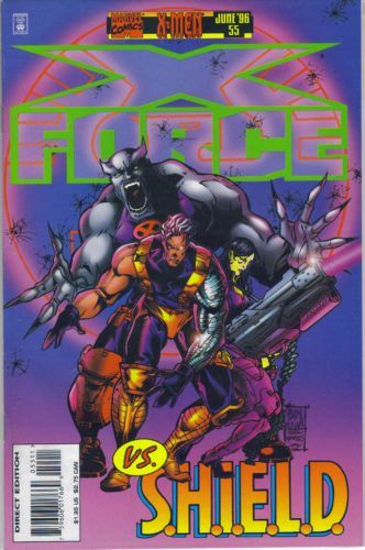 X-Force, Vol. 1 Without A Net |  Issue#55A | Year:1996 | Series: X-Force | Pub: Marvel Comics | Direct Edition