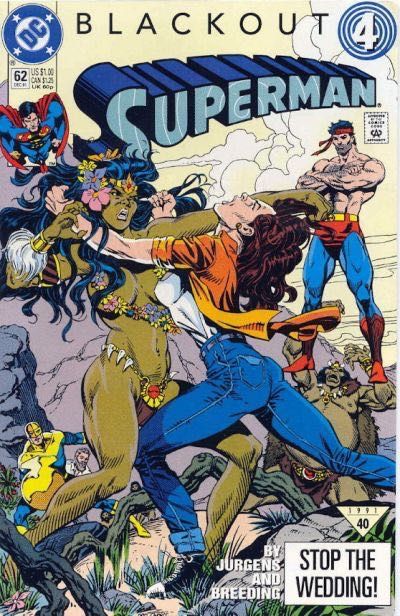 Superman, Vol. 2 Blackout - Part 4: Wedding Daze |  Issue#62A | Year:1991 | Series: Superman | Pub: DC Comics | Direct Edition