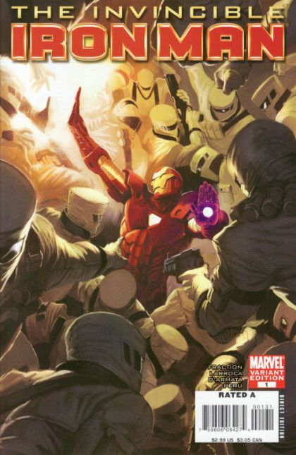 Invincible Iron Man, Vol. 1 The Five Nightmares, Part 1: Armageddon Days |  Issue#1D | Year:2008 | Series: Iron Man | Pub: Marvel Comics | Marko Djurdjević Incentive Variant (1:25)
