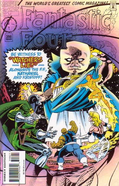 Fantastic Four, Vol. 1 Watchers Lie! |  Issue#398C | Year:1995 | Series: Fantastic Four | Pub: Marvel Comics | Rainbow Foil Cover