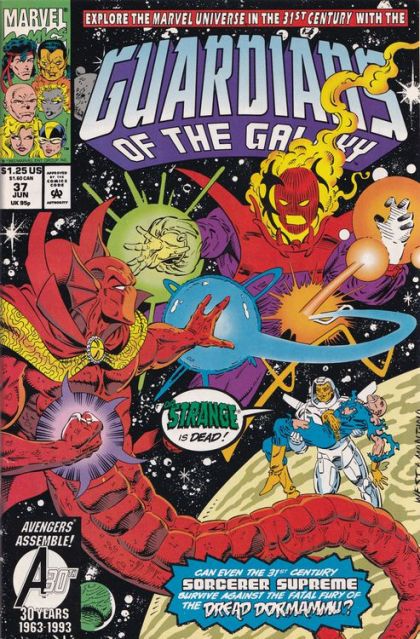 Guardians of the Galaxy, Vol. 1 Time Bears All It Sons Away |  Issue#37 | Year:1993 | Series: Guardians of the Galaxy | Pub: Marvel Comics |