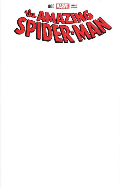 The Amazing Spider-Man, Vol. 4 Go Down Swinging |  Issue#800F | Year:2018 | Series: Spider-Man | Pub: Marvel Comics | Blank Variant