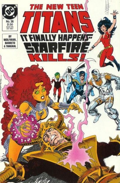 The New Teen Titans, Vol. 2 Beauty and the Wildebeest! |  Issue#36 | Year:1987 | Series: Teen Titans | Pub: DC Comics |