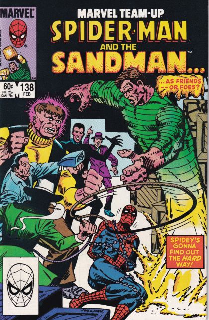 Marvel Team-Up, Vol. 1 Spider-Man and The Sandman: "Starting Over!" |  Issue#138A | Year:1984 | Series: Marvel Team-Up | Pub: Marvel Comics | Direct Edition