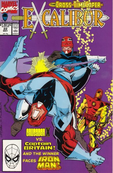 Excalibur, Vol. 1 The Cross-Time Caper, Part 10: Shadows Triumphant |  Issue#22A | Year:1990 | Series: Excalibur | Pub: Marvel Comics | Direct Edition