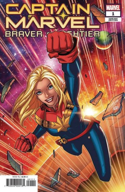 Captain Marvel: Braver & Mightier  |  Issue#1B | Year:2019 | Series:  | Pub: Marvel Comics | Variant Ron Lim Cover
