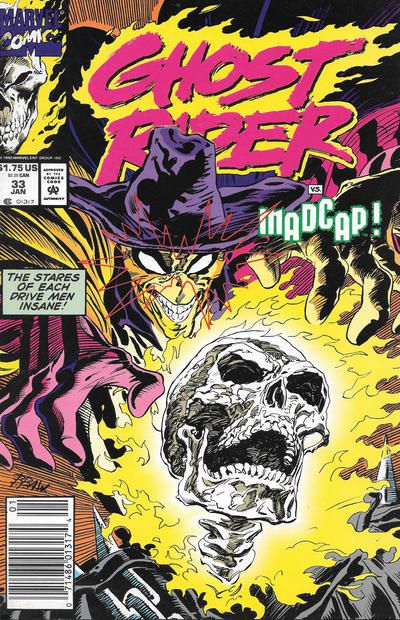 Ghost Rider, Vol. 2 What Does It Matter? |  Issue#33B | Year:1992 | Series: Ghost Rider | Pub: Marvel Comics | Newsstand Edition