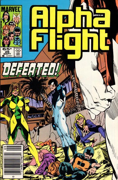 Alpha Flight, Vol. 1 If At First You Don't Succeed... |  Issue#26B | Year:1985 | Series: Alpha Flight | Pub: Marvel Comics | Newsstand Edition
