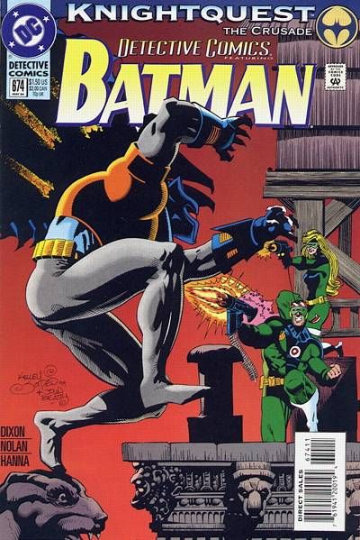 Detective Comics, Vol. 1 Knightquest: The Crusade - Out-Gunned |  Issue#674A | Year:1994 | Series: Detective Comics | Pub: DC Comics | Direct Edition